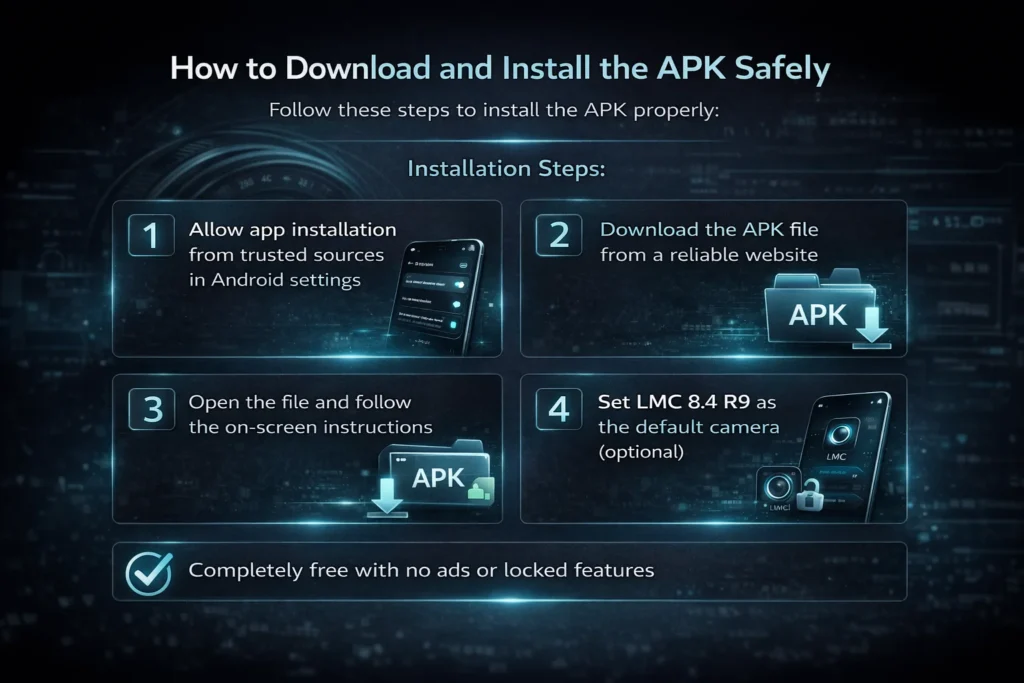 Download LMC 8.4 R9 APK for Android (Updated 2026 Guide) 3 Download and install APK Safely