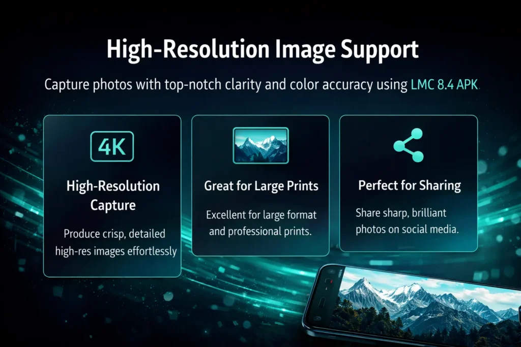 Why LMC 8.4 APK Is Popular Among Android Photography Lovers 3 High Resolution Image Support