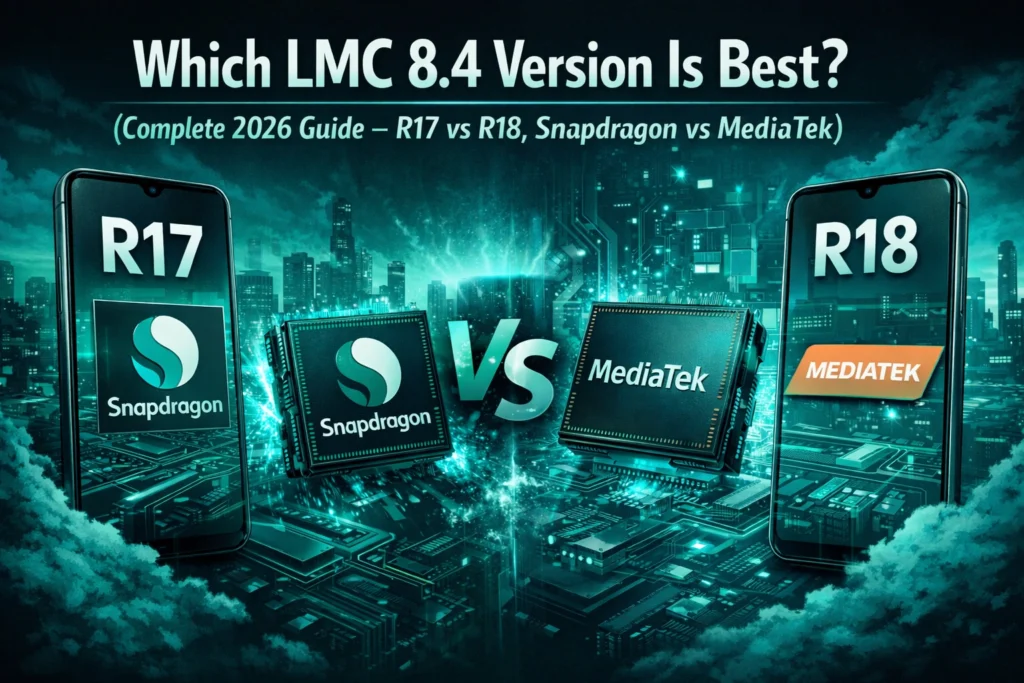 Which LMC 8.4 Version Is Best? (Complete 2026 Guide – R17 vs R18, Snapdragon vs MediaTek) 1 R17 vs R18, Snapdragon vs MediaTek