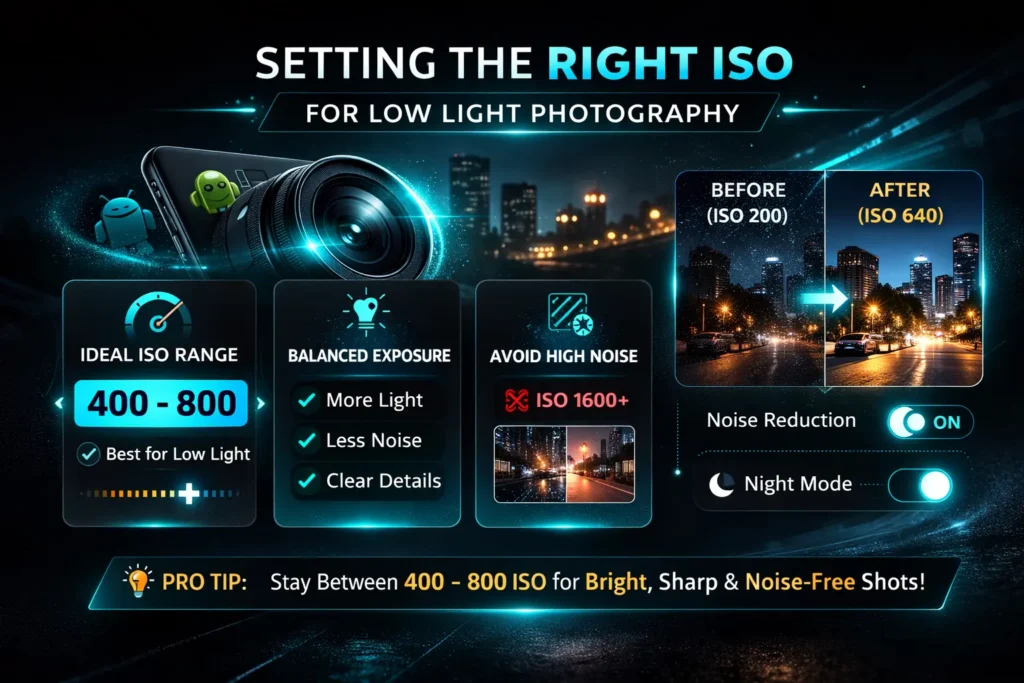 Best Settings for LMC 8.4 APK for Low Light Photography 2 Setting the Right ISO for Low Light