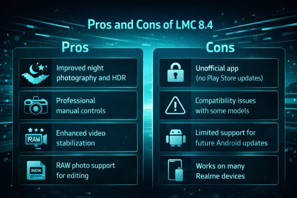 LMC 8.4 for Realme Phones – Features, Installation Guide 4 LMC 8.4 camera app pros and cons